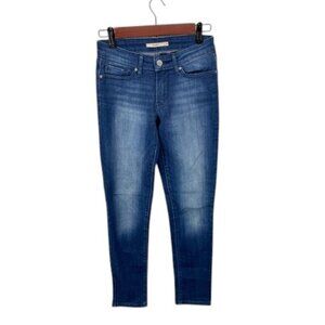 Levi’s 711 Skinny Jeans Women’s 26 Dark‎ Wash Stretch Blue Denim Mid Rise Jeans